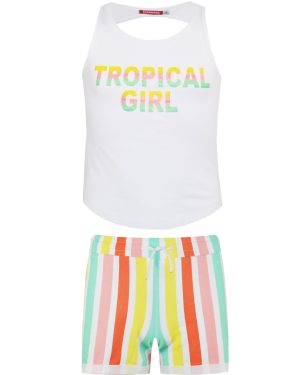 Σετ μακό τύπωμα Tropical Girl